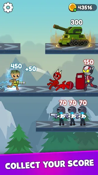 Stick Shooter: Battle Game (Стик Шутер)  [МОД Unlimited Money] Screenshot 2