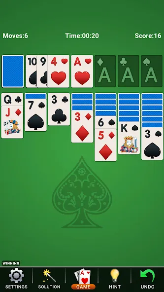 Solitaire: Classic Card Game  [МОД Меню] Screenshot 1