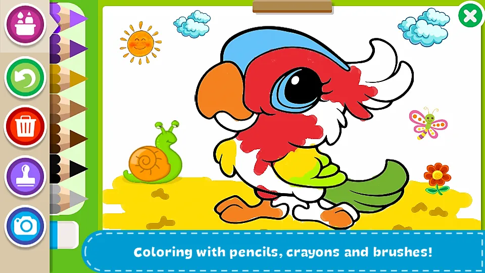 Coloring Book - Kids Paint  [МОД Бесконечные монеты] Screenshot 1