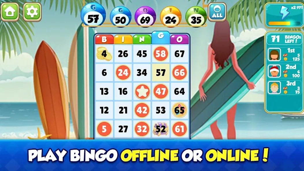 Bingo bay : Family bingo (Бинго бэй)  [МОД Бесконечные монеты] Screenshot 3