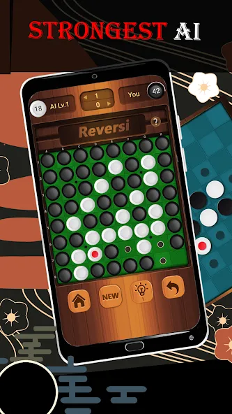 Reversi - Classic Reversi Game (Реверси)  [МОД Бесконечные монеты] Screenshot 3