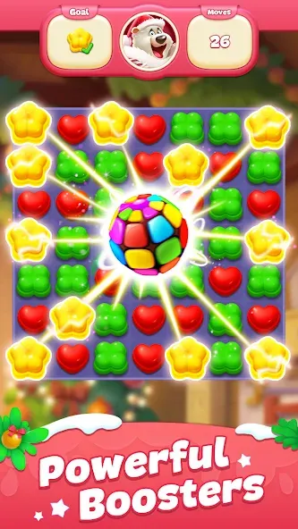 Sweet Candy Match: Puzzle Game (Свит Кэнди Матч)  [МОД Mega Pack] Screenshot 2