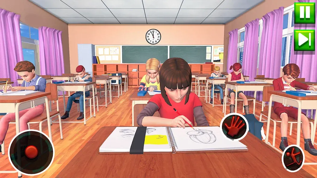 High School Teacher Sim Games  [МОД Бесконечные монеты] Screenshot 1