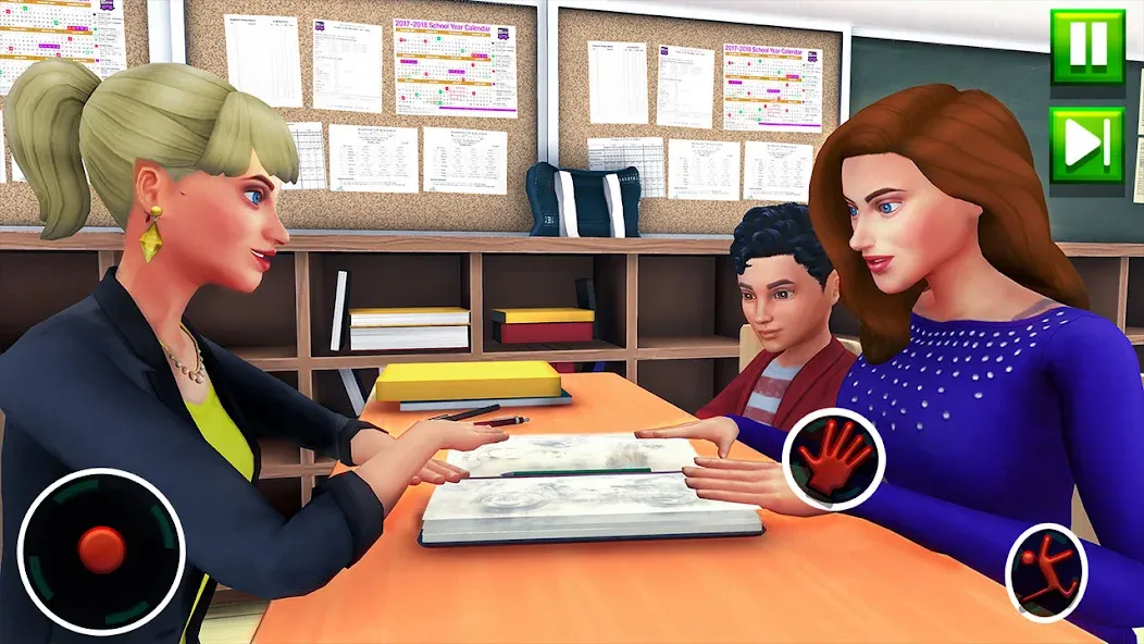 High School Teacher Sim Games  [МОД Бесконечные монеты] Screenshot 3