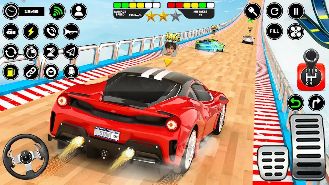 Crazy Ramp Car Stunt Master 3D (Крэйзи Рэмп Кар Стант Мастер 3Д)  [МОД Mega Pack] Screenshot 4