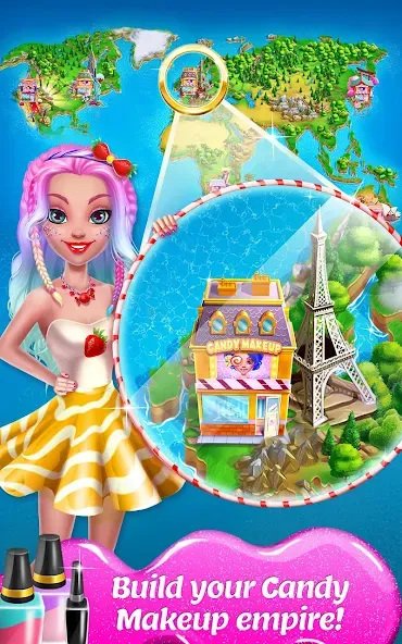 Candy Makeup Beauty Game  [МОД Меню] Screenshot 5