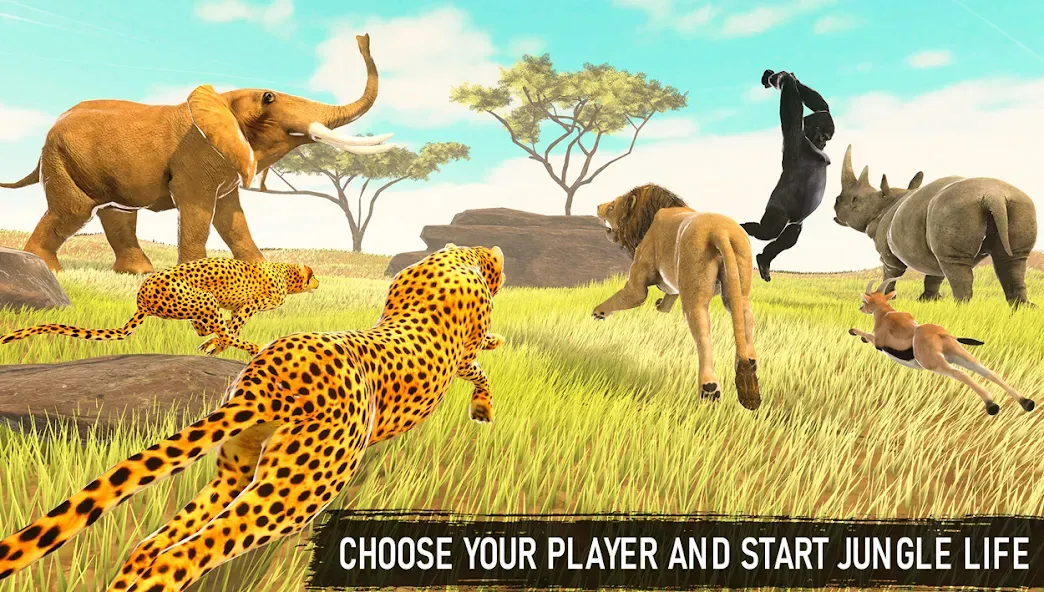 Savanna Safari: Land of Beasts (Саванна игра выживания животных)  [МОД Меню] Screenshot 3