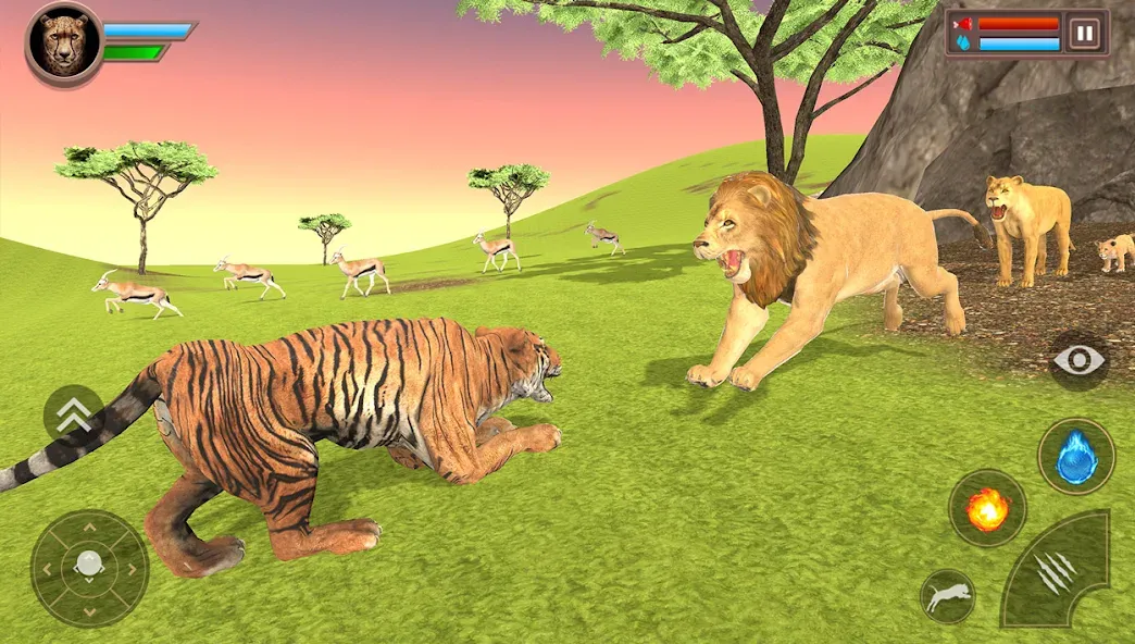 Savanna Safari: Land of Beasts (Саванна игра выживания животных)  [МОД Меню] Screenshot 4