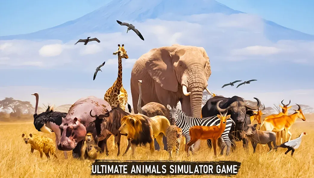 Savanna Safari: Land of Beasts (Саванна игра выживания животных)  [МОД Меню] Screenshot 5