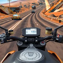 Взлом Moto Rider GO: Highway Traffic (Мото Райдер ГО)  [МОД Все открыто] - последняя версия apk на Андроид