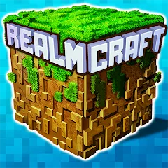 Скачать взлом Mini Block Craft Realm Craft (РеалмКрафт)  [МОД Бесконечные монеты] - полная версия apk на Андроид