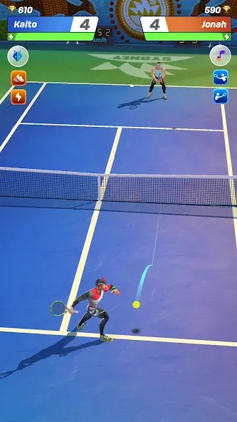 Tennis Clash: Multiplayer Game (Теннис Клаш)  [МОД Menu] Screenshot 1