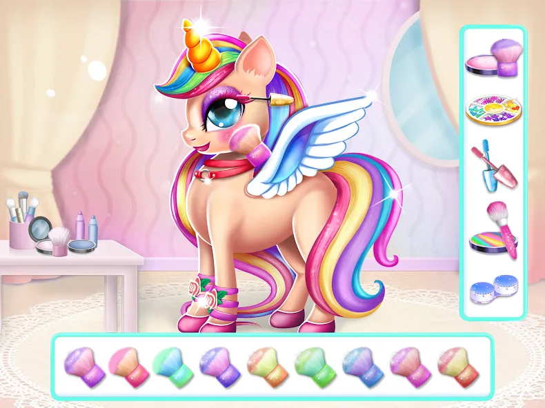 Unicorn Dress up Girls Game  [МОД Menu] Screenshot 4