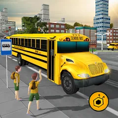 Скачать взлом School Bus Driving Game  [МОД Бесконечные деньги] - стабильная версия apk на Андроид