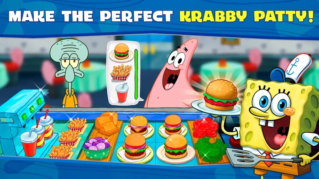 SpongeBob: Krusty Cook-Off  [МОД Unlimited Money] Screenshot 2