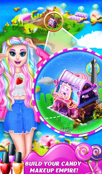 DIY Candy Makeup-Beauty Salon (ДИУАИ Мейкап)  [МОД Unlimited Money] Screenshot 4