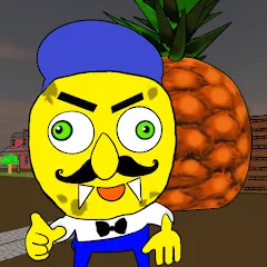 Скачать взлом Neighbor Sponge. Scary Secret  [МОД Бесконечные деньги] - полная версия apk на Андроид