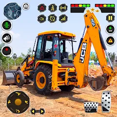 Взломанная JCB Excavator Construction 3D  [МОД Много денег] - стабильная версия apk на Андроид