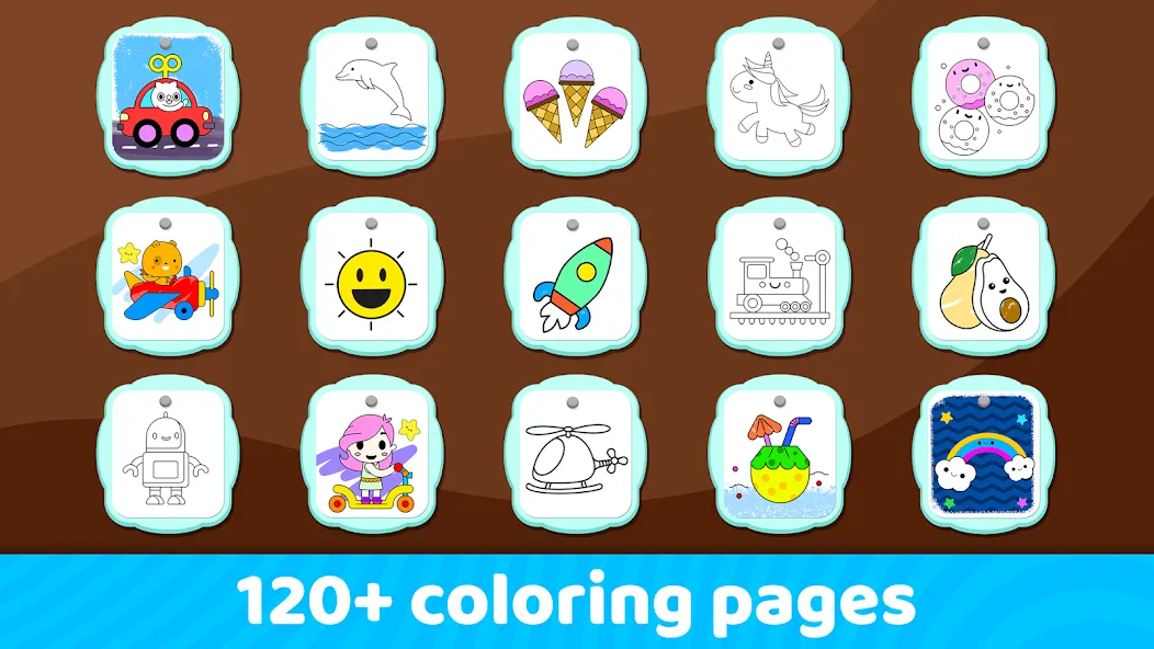 Toddler Coloring Book For Kids  [МОД Unlimited Money] Screenshot 4