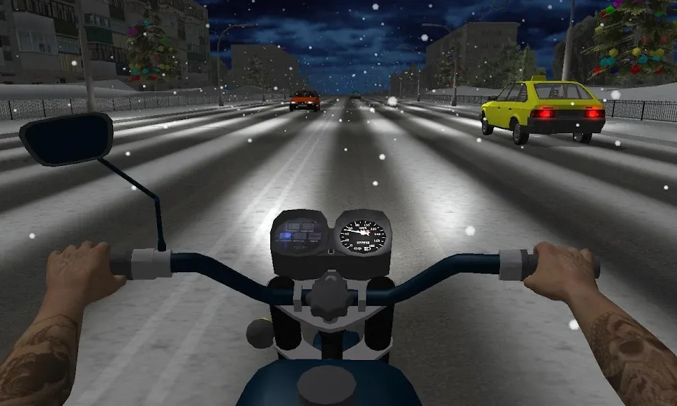 Russian Moto Traffic Rider 3D  [МОД Бесконечные монеты] Screenshot 5