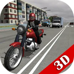 Взлом Russian Moto Traffic Rider 3D  [МОД Бесконечные монеты] - полная версия apk на Андроид