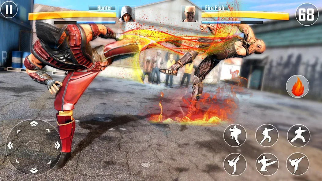 Kung Fu Fighting Karate Games (Кунгфу файтинг карате игры)  [МОД Много монет] Screenshot 1