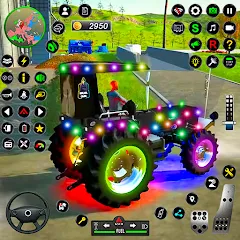 Скачать взломанную Tractor Farming Games 2023  [МОД Много монет] - стабильная версия apk на Андроид