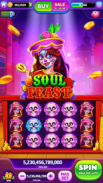 Spin To Rich - Vegas Slots (Спин Ту Рич)  [МОД Много денег] Screenshot 2