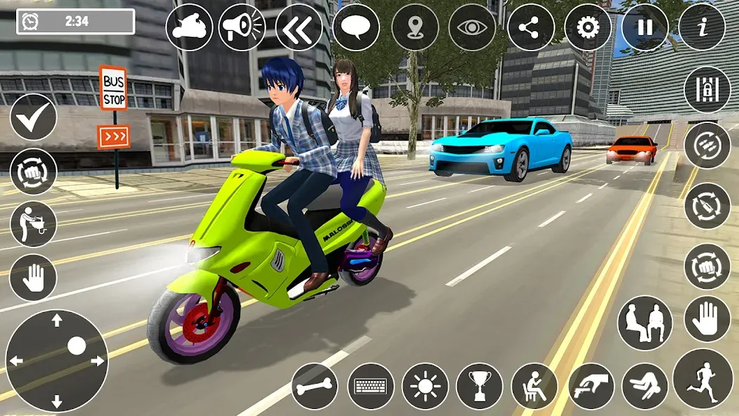 High School Boy Virtual Life  [МОД Много монет] Screenshot 5