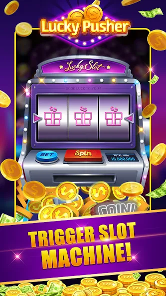 Lucky Cash Pusher Coin Games (Лаки Кэш Пушер Коин Геймс)  [МОД Меню] Screenshot 2