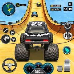 Скачать взлом Monster Truck Games- Car Games  [МОД Mega Pack] - последняя версия apk на Андроид