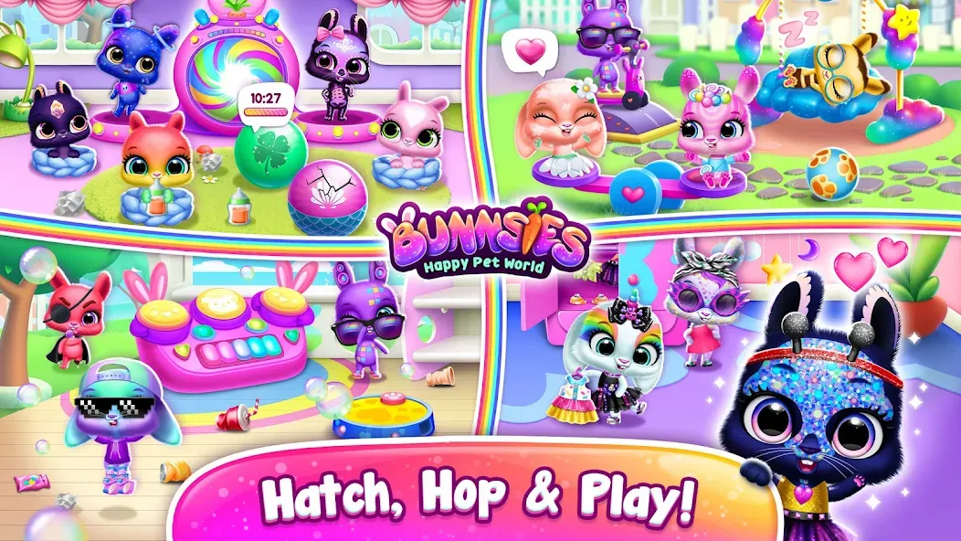 Bunnsies - Happy Pet World (Баннсиз)  [МОД Menu] Screenshot 3