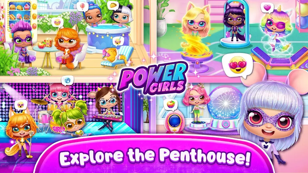 Power Girls - Fantastic Heroes  [МОД Unlocked] Screenshot 3