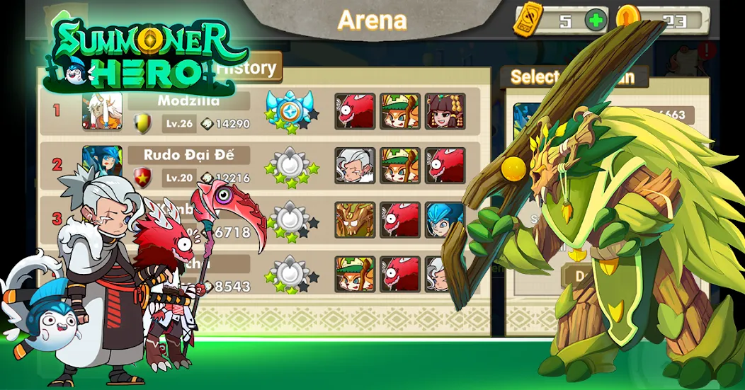 Summoner Hero: Epic Battle (Саммонер Хиро)  [МОД Unlocked] Screenshot 5