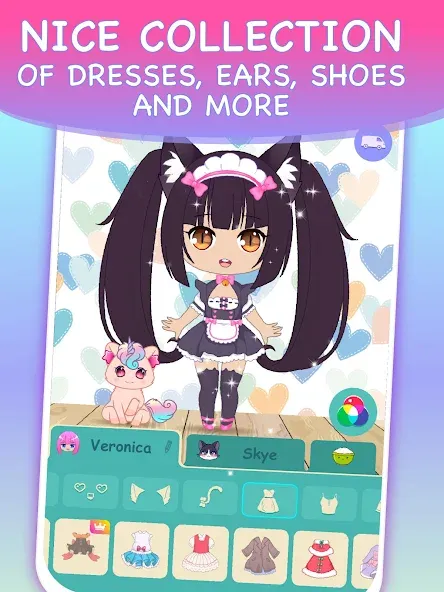 Chibi Dress Up Games for Girls  [МОД Menu] Screenshot 3