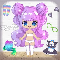 Скачать взлом Chibi Dress Up Games for Girls  [МОД Menu] - стабильная версия apk на Андроид