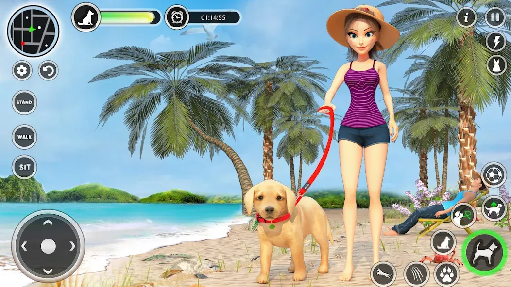 Dog Simulator Pet Dog Games 3D  [МОД Menu] Screenshot 1