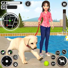 Взломанная Dog Simulator Pet Dog Games 3D  [МОД Menu] - последняя версия apk на Андроид