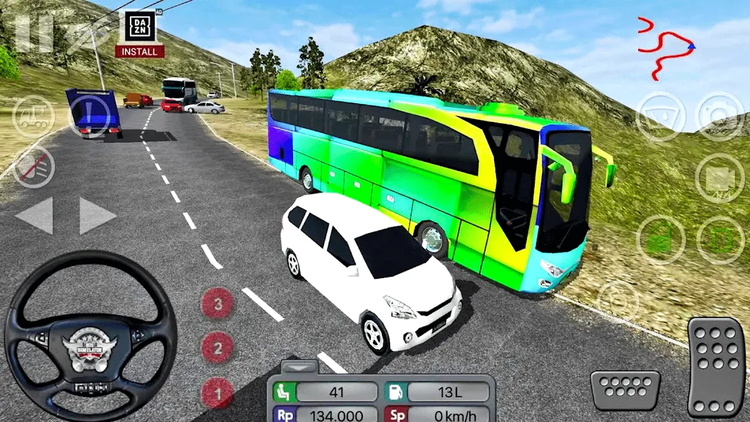 Coach Tourist Bus City Driving  [МОД Меню] Screenshot 3