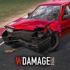 Скачать взломанную WDAMAGE: Car Crash (ВДАМАГЕ)  [МОД Все открыто] - стабильная версия apk на Андроид