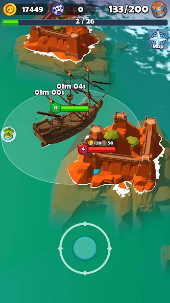 Pirate Raid - Caribbean Battle (Пиратское налетении)  [МОД Unlimited Money] Screenshot 4