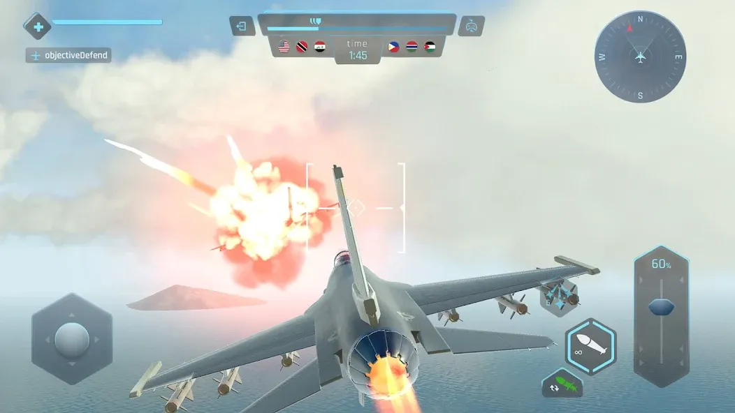 Sky Warriors: Airplane Games (Скай Ворриорс)  [МОД Unlocked] Screenshot 5