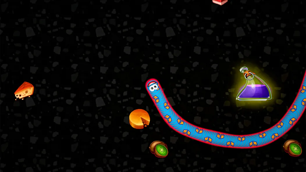 Worms Zone .io - Hungry Snake  [МОД Много монет] Screenshot 4