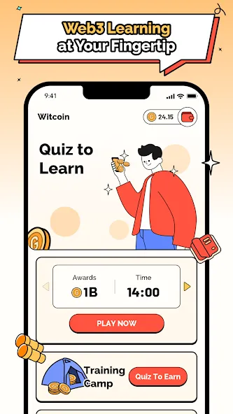 Witcoin: Web3 Play to Learn (Виткоин)  [МОД Меню] Screenshot 1