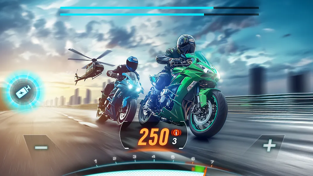 Motor Bike: Xtreme Races  [МОД Menu] Screenshot 1