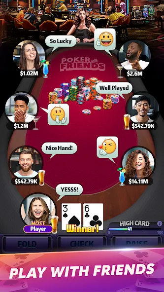 Mega Hit Poker: Texas Holdem (Мега Хит Покер)  [МОД Много денег] Screenshot 4