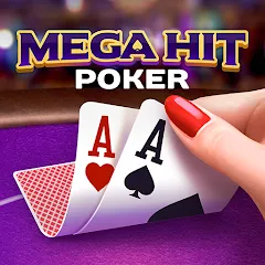 Скачать взломанную Mega Hit Poker: Texas Holdem (Мега Хит Покер)  [МОД Много денег] - полная версия apk на Андроид