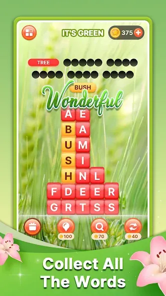 Word Search Block Puzzle Game  [МОД Unlocked] Screenshot 2