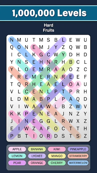 Word Search: Word Find (Ворд Срч)  [МОД Бесконечные деньги] Screenshot 3