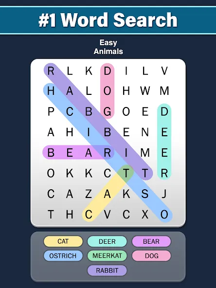 Word Search: Word Find (Ворд Срч)  [МОД Бесконечные деньги] Screenshot 4